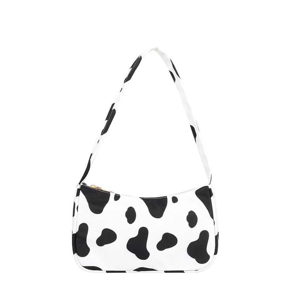 Cow Print Shoulder Bag Clutch Purse Underarm Handbag Satchel Zier >:(